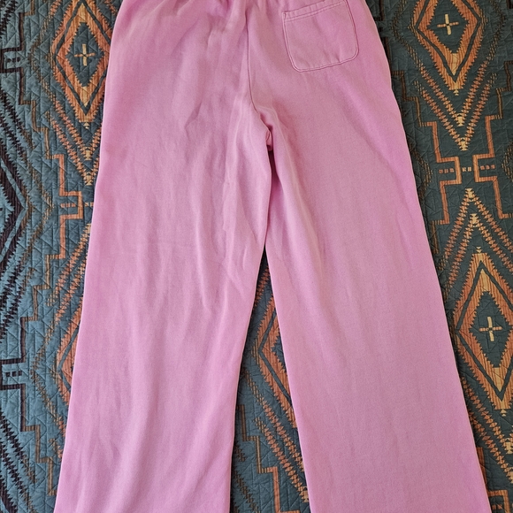 Pink Victoria Secret Wide-Leg Drawstring Lounge Pants - Picture 4 of 6